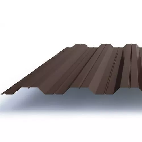 Профнастил НС-35 0.5 мм 1000 мм коричневый RAL 8017 фото, купить в СПб